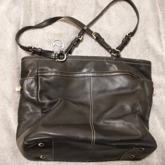 COACH SOHO PLEATED GALLERY LARGE TOTE PURSE - F14673 - Picture 2 of 5